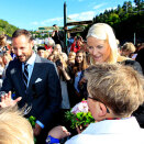 Crown Prince Haakon and Crown Princess Mette-Marit in Tvedestrand (Photo: Gorm Kallestad / Scanpix)